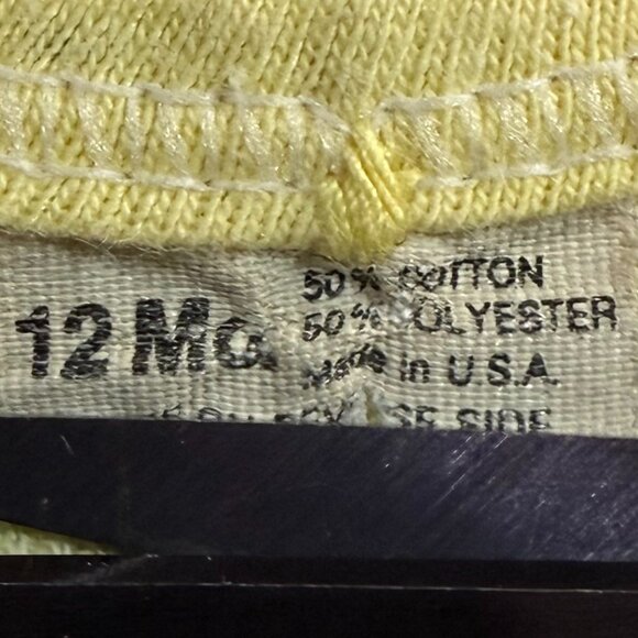 Vintage 12 Month Yellow T-Shirt Sassy Sarcastic Funny Quote Cute Baby Infant 1Y - Picture 3 of 4